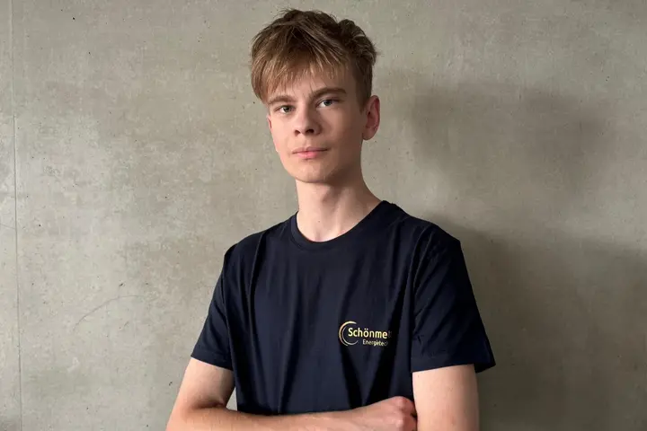 Fabian vom Team Energietechnik Schönmetz